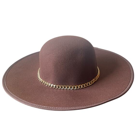 INC‎ Chocolate Brown Felt Adjustable Hat NWT - Picture 1 of 6